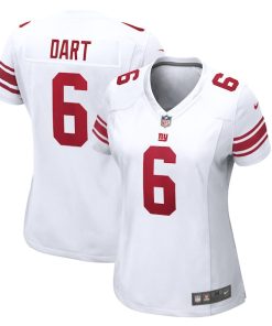 Alternative view of Jaxson Dart New York Giants Nike Women's Game Jersey -  White/Royal