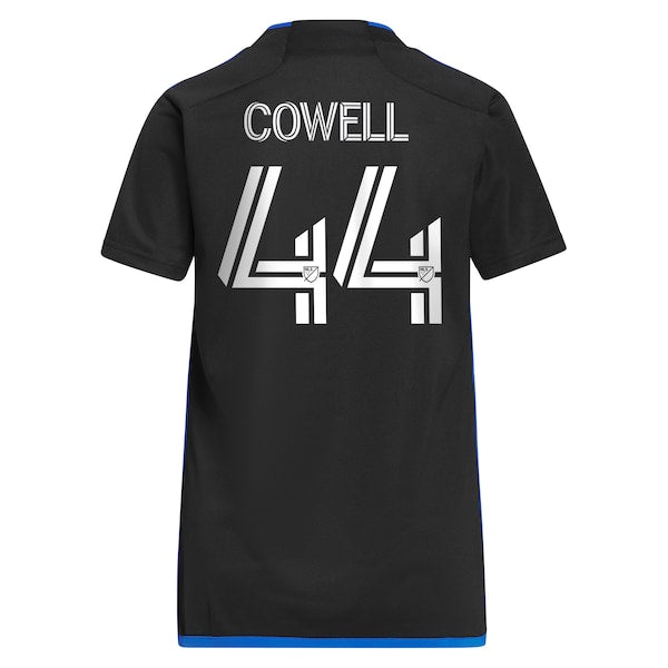 Cade Cowell San Jose Earthquakes adidas Women's 2023 Active Fault Jersey Replica Jersey - Blue - Image 3