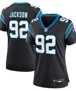 Cam Jackson Carolina Panthers Nike Women's Team Game Jersey -  Black