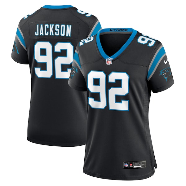 Cam Jackson Carolina Panthers Nike Women's Team Game Jersey - Black