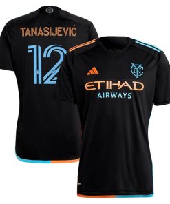 Strahinja Tanasijevic New York City FC adidas 2024 24/7 Kit Replica Player Jersey - Black