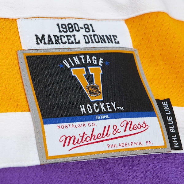 Marcel Dionne Los Angeles Kings 1980/81 Blue Line Player Jersey - Purple - Image 6