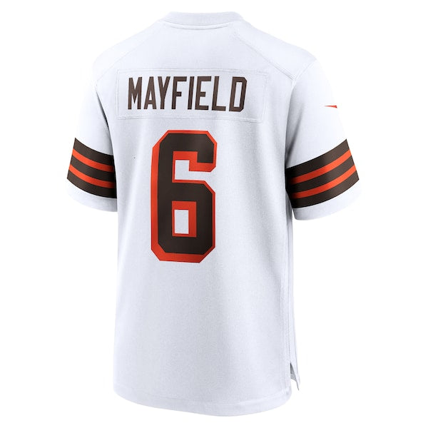 Baker Mayfield Cleveland Browns Nike 1946 Collection Alternate Game Jersey - White/Brown - Image 4