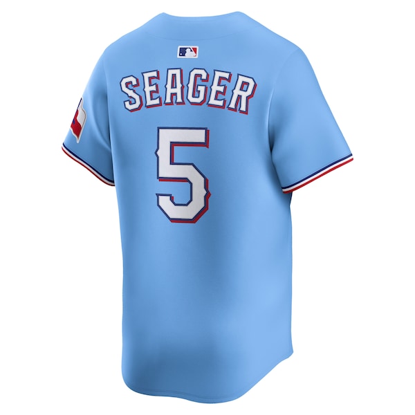 Corey Seager Texas Rangers Nike Alternate Limited Player Jersey - Light Blue/Royal - Image 4