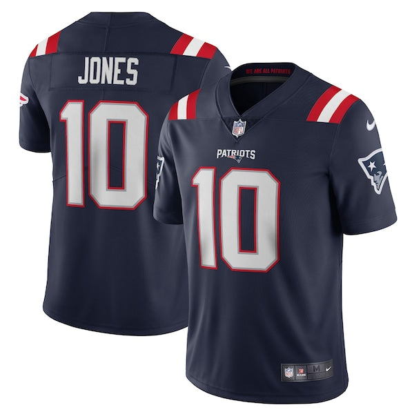 Mac Jones New England Patriots Nike Vapor Limited Jersey - Navy/White - Image 2