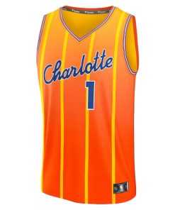 Alternative view of LaMelo Ball Charlotte Hornets  2025/26 City Edition Fast Break Jersey - Orange