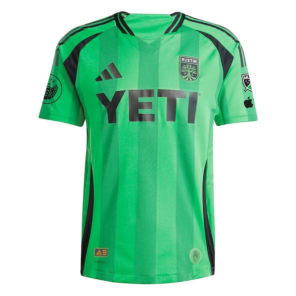 Daniel Pereira Austin FC adidas 2025 The Heartbeat Kit Authentic Player Jersey - Green - Image 2
