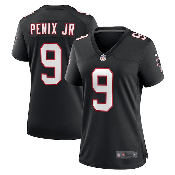 Michael Penix Jr. Atlanta Falcons Nike Women's Throwback Game Jersey - Black/Red