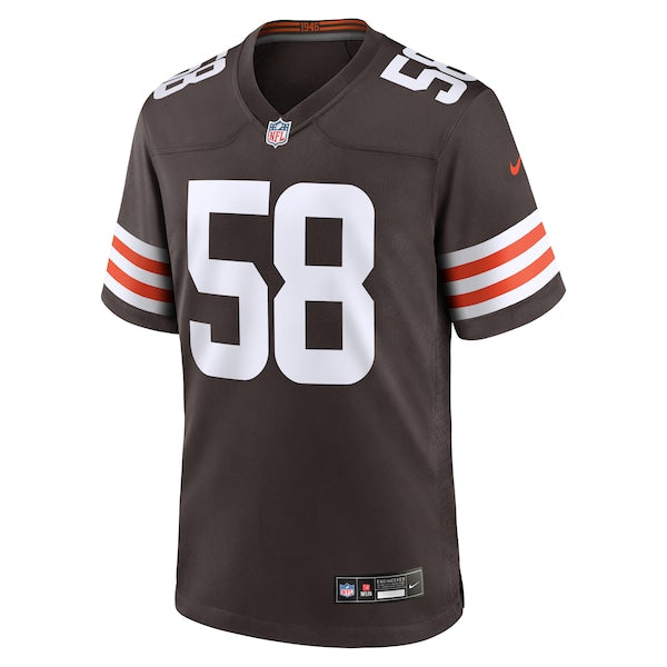 Jordan Hicks Cleveland Browns Nike Game Jersey - Brown - Image 2