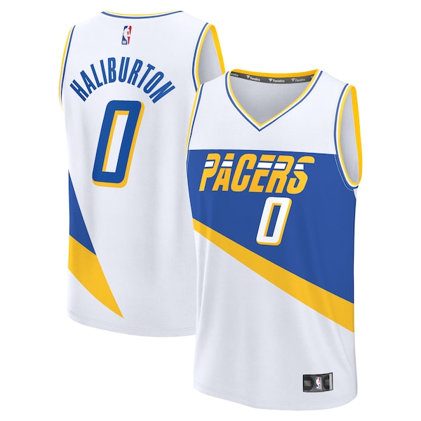 Tyrese Haliburton Indiana Pacers Youth 2025/26 City Edition Fast Break Jersey - White