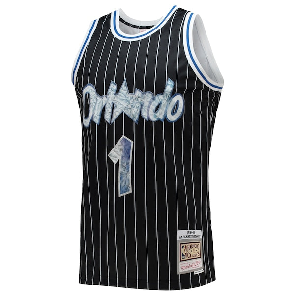 Penny Hardaway Orlando Magic 1996/97 Hardwood Classics NBA 75th Anniversary Diamond Swingman Jersey - Black - Image 2