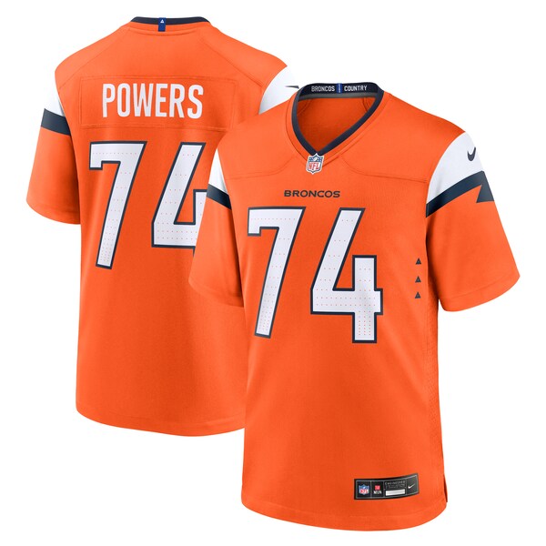 Ben Powers Denver Broncos Nike Team Game Jersey - Orange - Image 2