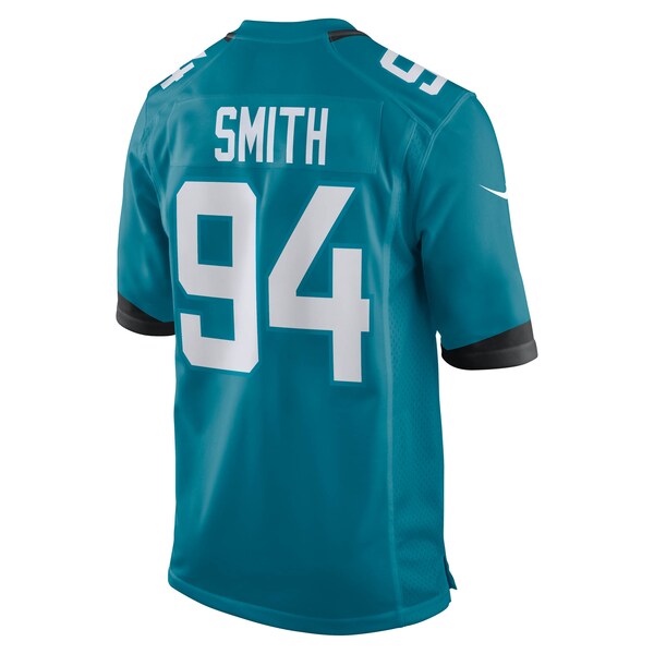 Maason Smith Jacksonville Jaguars Nike Team Game Jersey - Teal - Image 3