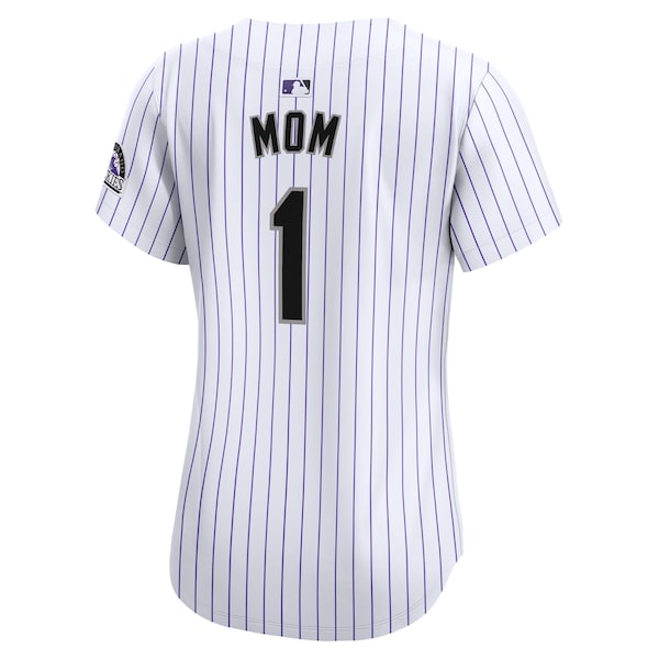 Colorado Rockies Nike Women's #1 Mom Home Limited Jersey - White - Image 3