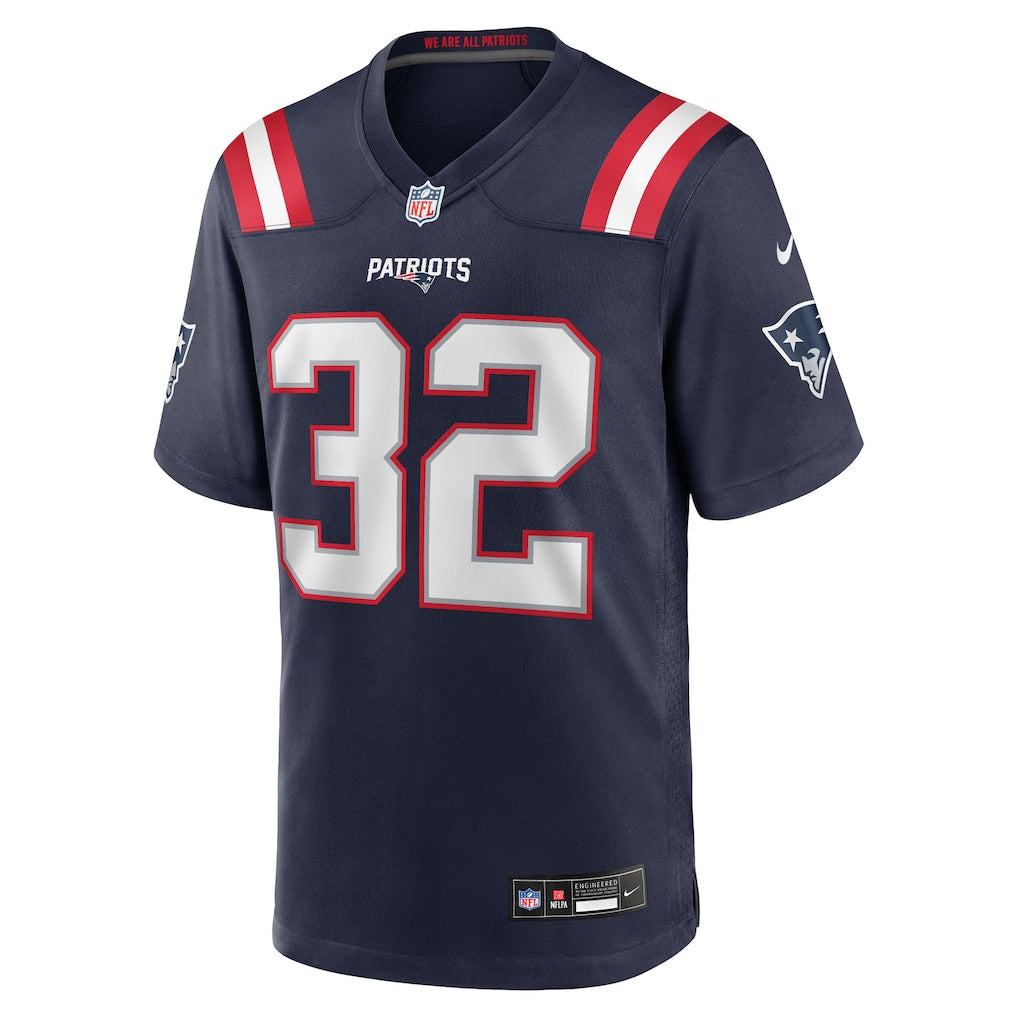 TreVeyon Henderson New England Patriots Nike 2025 NFL Draft Game Jersey - Navy - Image 2