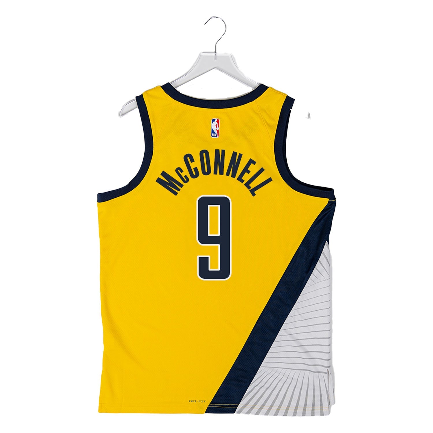 T.J. McConnell Indiana Pacers Nike Unisex Swingman Replica Jersey - Icon Edition - Yellow - Image 2