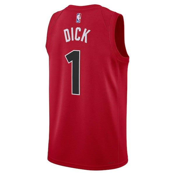 Gradey Dick Toronto Raptors Nike Unisex Swingman Player Jersey - Icon Edition - Red - Image 3
