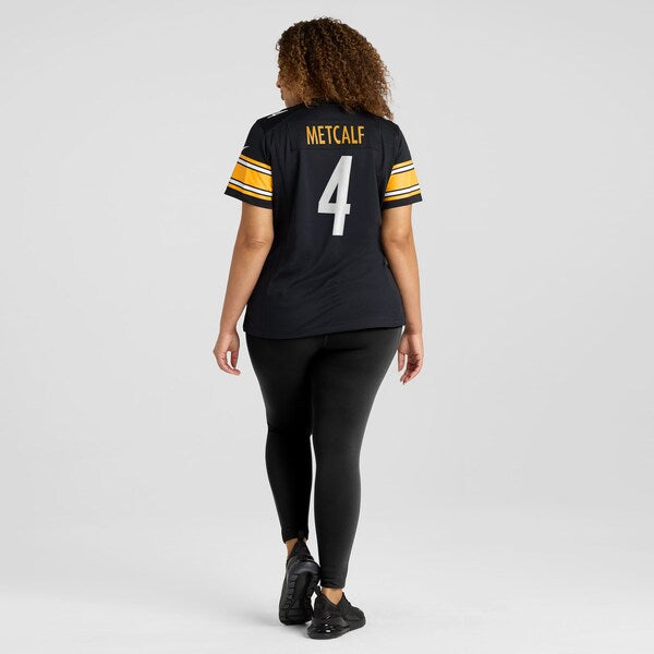 DK Metcalf Pittsburgh Steelers Nike Women's Team Game Jersey - Black - Image 8
