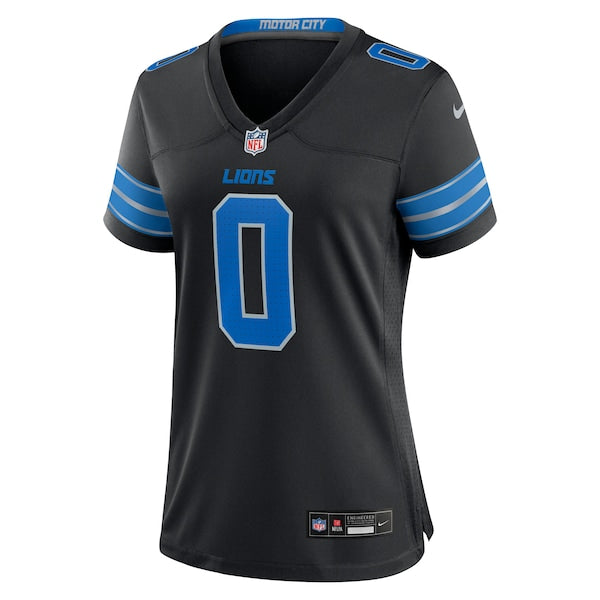 Jahmyr Gibbs Detroit Lions Nike Women's 2nd Alternate Game Player Jersey - Black - Image 2