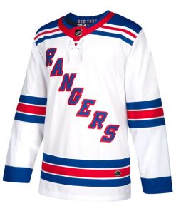 Alternative view of New York Rangers adidas Away Authentic Blank Jersey - White