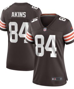 Jordan Akins Cleveland Browns Nike Women's Team Game Jersey -  Brown