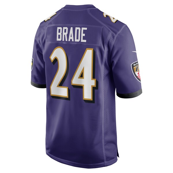 Beau Brade Baltimore Ravens Nike Team Game Jersey - Purple - Image 3