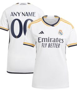 Los Merengues adidas Women's 2023/24 Home Replica Custom Jersey - White