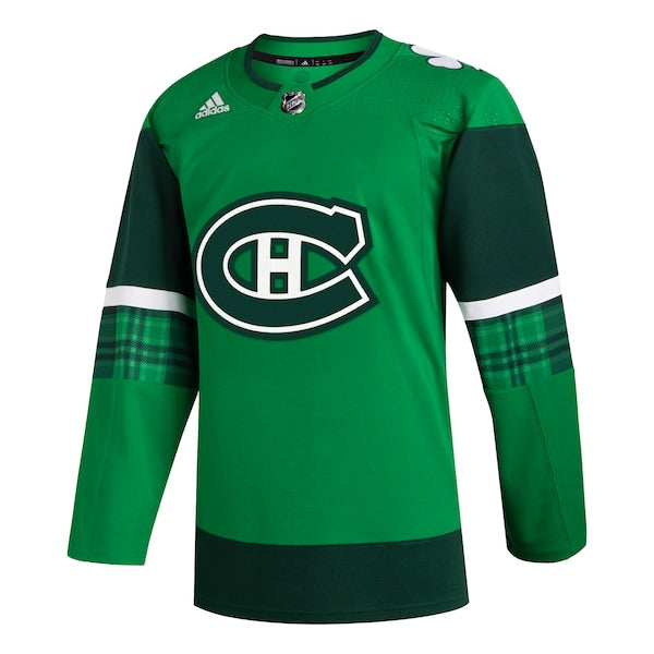 Montreal Canadiens adidas 2023 St. Patrick's Day Primegreen Authentic Jersey - Kelly Green - Image 2