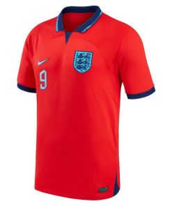 Alternative view of Harry Kane England National Team Nike 2022/23 Away Breathe Stadium Replica Player Jersey - Red