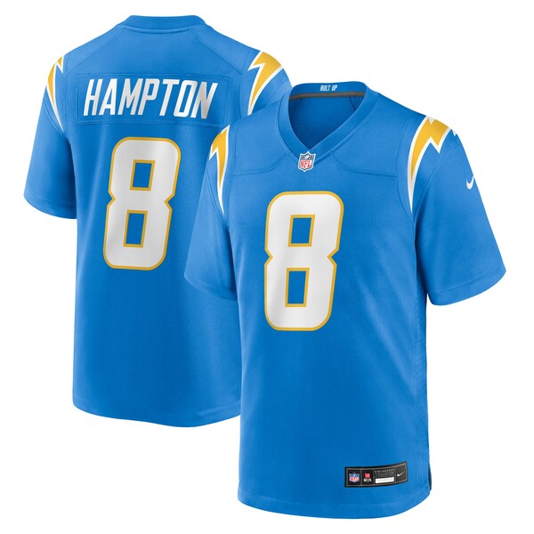 Omarion Hampton Los Angeles Chargers Nike Team Game Jersey - Powder Blue