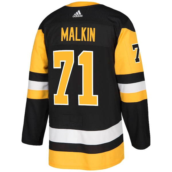 Evgeni Malkin Pittsburgh Penguins adidas Authentic Player Jersey - Black - Image 3