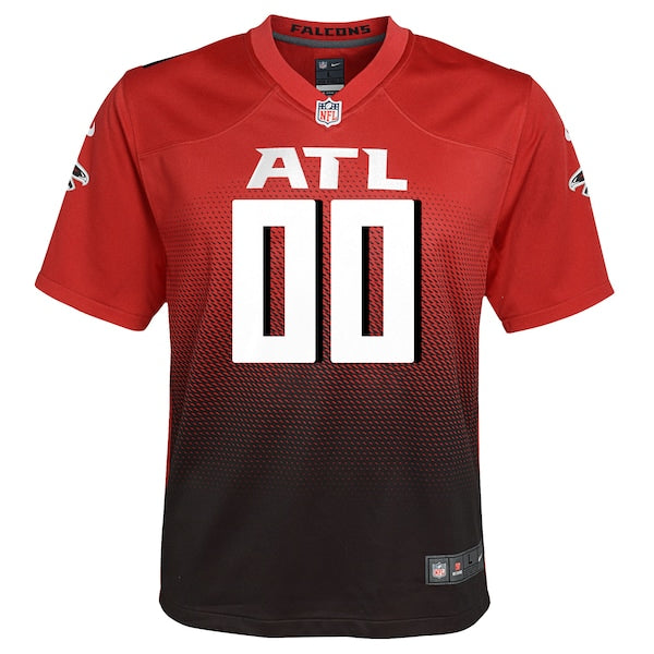 Atlanta Falcons Nike Youth Alternate Custom Game Jersey - Red - Image 2