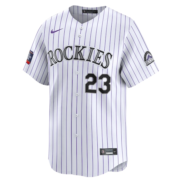 Kris Bryant Colorado Rockies Nike 2024 MLB World Tour Mexico City Series Home Limited Player Jersey - White - Image 3