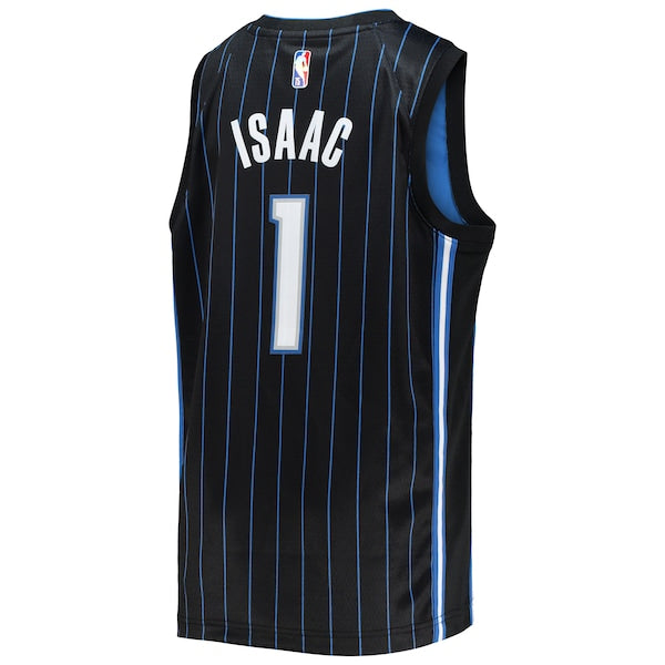 Jonathan Isaac Orlando Magic Nike Youth 2021/22 Diamond Swingman Jersey - Icon Edition - Black - Image 3