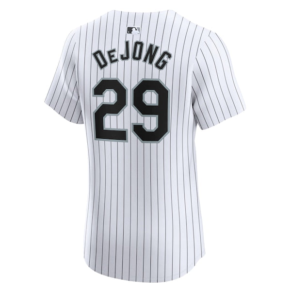 Paul DeJong Chicago White Sox Nike Home Elite Player Jersey - White - Image 3