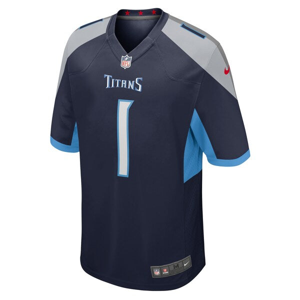 Number 1 Groom Tennessee Titans Nike Game Jersey - Navy - Image 2