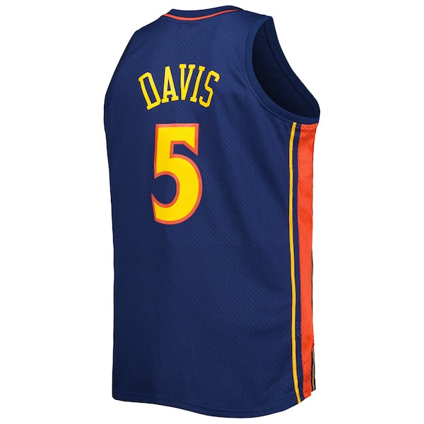 Baron Davis Golden State Warriors Big & Tall Hardwood Classics 2006/07 Swingman Jersey - Navy - Image 3