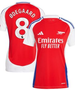 Martin Odegaard Arsenal adidas Women's 2024/25 Home Replica Player Jersey?¨C Red