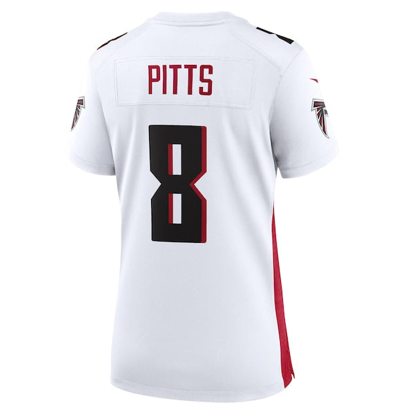 Kyle Pitts Atlanta Falcons Nike Women's Game Player Jersey - White - Image 3