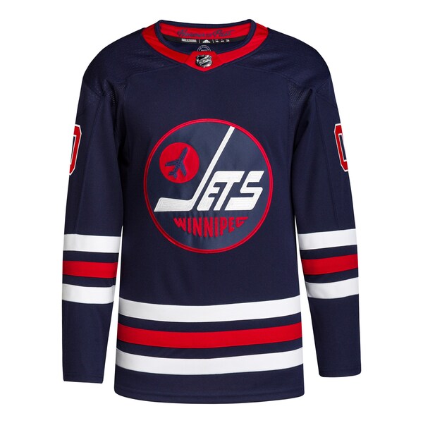 Winnipeg Jets adidas Alternate 2021/22 Primegreen Authentic Custom Jersey - Navy - Image 2