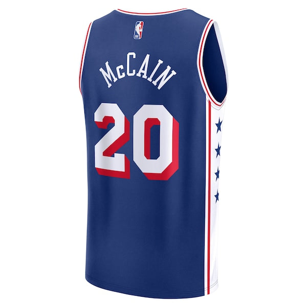 Jared McCain Philadelphia 76ers Youth 2024 NBA Draft Fast Break Player Jersey - Icon Edition - Royal - Image 3