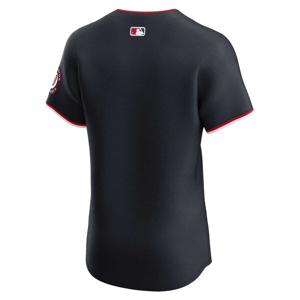 Washington Nationals Nike Alternate Vapor Premier Elite Patch Jersey - Navy - Image 3