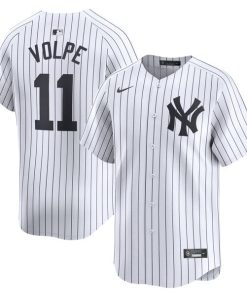 Anthony Volpe New York Yankees Nike Home Limited Player Jersey - White/Gray