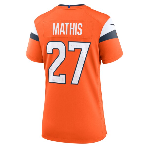Damarri Mathis Denver Broncos Nike Women's Team Game Jersey - Orange - Image 4