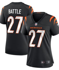 Jordan Battle Cincinnati Bengals Nike Women's Team Game Jersey -  Black