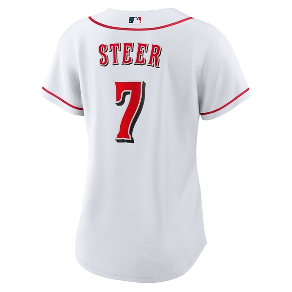 Spencer Steer Cincinnati Reds Nike Women's Home Replica Jersey - White - Image 3