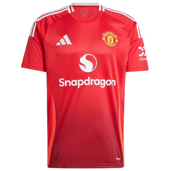 Manchester United adidas 2024/25 Home Replica Custom Jersey - Red - Image 3