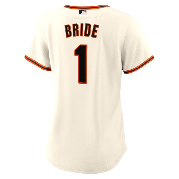 San Francisco Giants Nike Women's #1 Bride Home Replica Jersey - White - Image 3