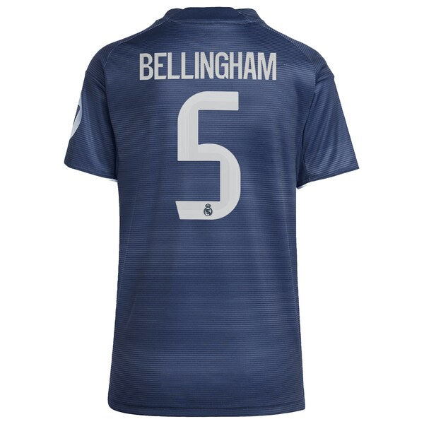 Jude Bellingham Los Merengues adidas Women's 2025/26 Away Replica Player Jersey - Blue/White - Image 4
