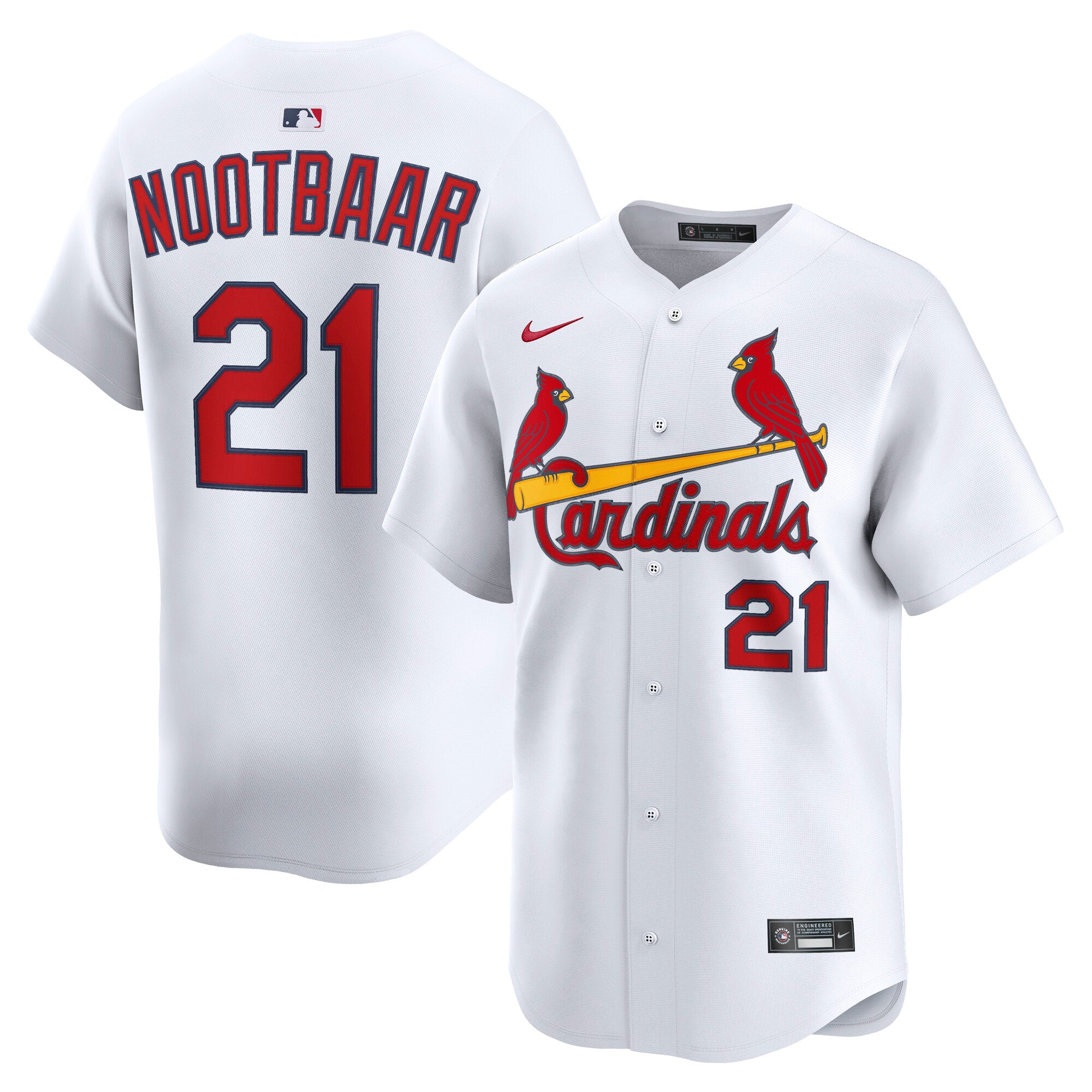 Lars Nootbaar St. Louis Cardinals Nike Alternate Limited Jersey - Light Blue/White - Image 6